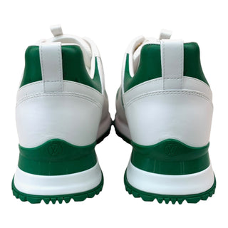 Louis Vuitton Run Away White & Green Monogram Leather Sneakers