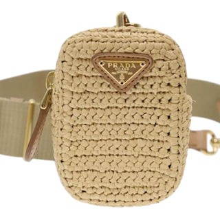 Prada Raffia Belt Bag / Waist Pouch