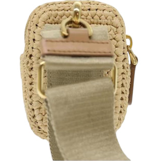 Prada Raffia Belt Bag / Waist Pouch
