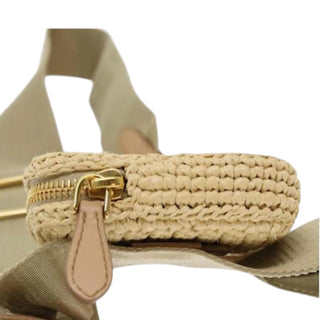 Prada Raffia Belt Bag / Waist Pouch