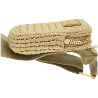 Prada Raffia Belt Bag / Waist Pouch