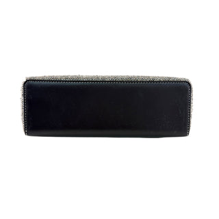 Loro Piana Black Leather and Grey Herringbone Extra Pocket Shoulder Bag with Gold Hardware