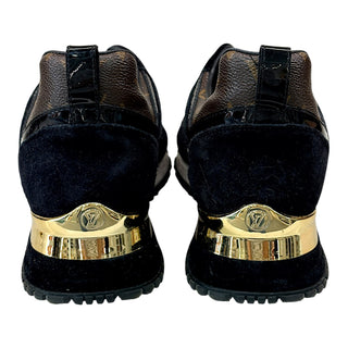 Louis Vuitton Black Monogram Canvas Run Away Sneakers
