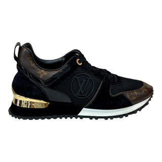 Louis Vuitton Black Monogram Canvas Run Away Sneakers