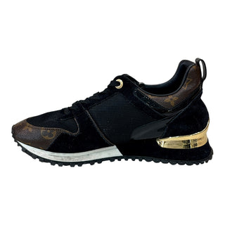 Louis Vuitton Black Monogram Canvas Run Away Sneakers