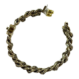 Chanel Gold Tone CC Chain Hoop Earrings