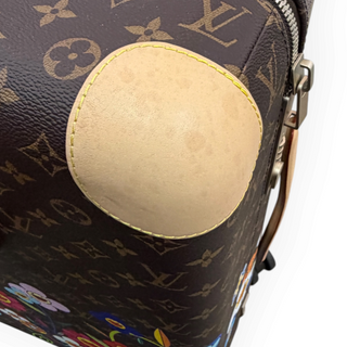 Louis Vuitton Brown Monogram Takashi Murakami Flower Rolling Cabin Suitcase