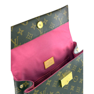 Louis Vuitton Monogram Cluny BB Bag Bordeaux with Fuchsia Interior