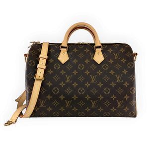 Louis Vuitton Brown Monogram Canvas Speedy Bandoulière 35 Bag