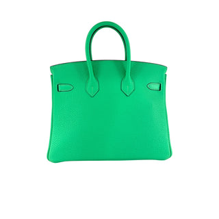Hermès Birkin 25 Vert Comics Togo Leather Palladium Hardware
