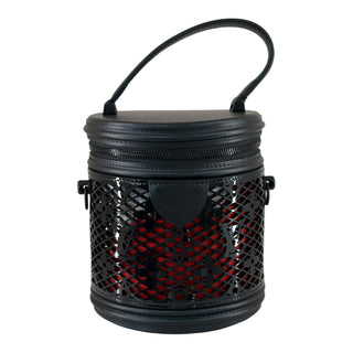 Louis Vuitton Black & Red Monogram Lace Cannes Tote Bag