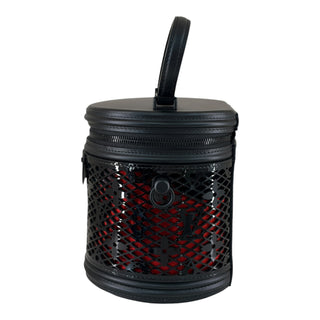 Louis Vuitton Black & Red Monogram Lace Cannes Tote Bag