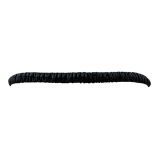 Chanel CC Multi-Chain Belt with Ruched Leather Panel in Black & Gold-Plated