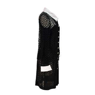 Chanel Black Lace Cocktail Dress