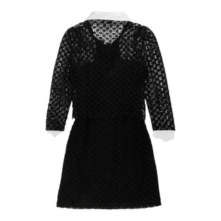Chanel Black Lace Cocktail Dress