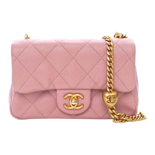Chanel Pink Mini Caviar Flap Bag