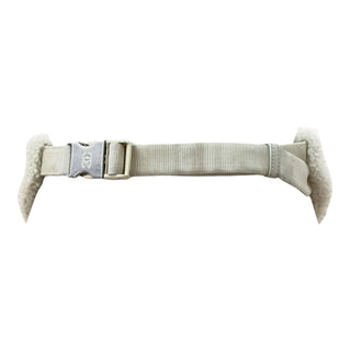 Chanel Shearling CC Logo Waist Bag in Cream