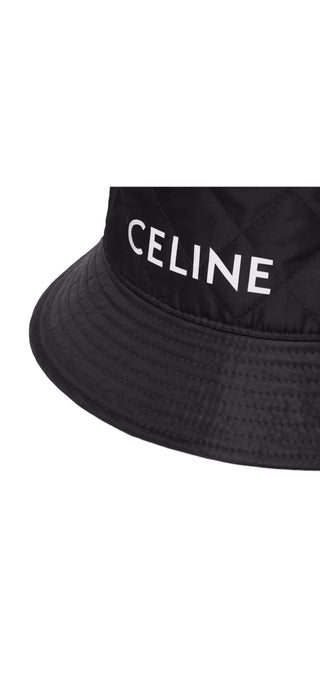 Celine Nylon Quilted Bucket Hat