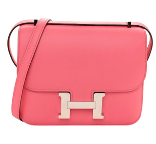 Hermes Rose Azalee Swift Constance 18 PHW