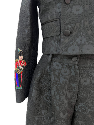 Dolce & Gabbana Limited Edition Buckingham Palace Embellishment Copped Jacket & Trousers