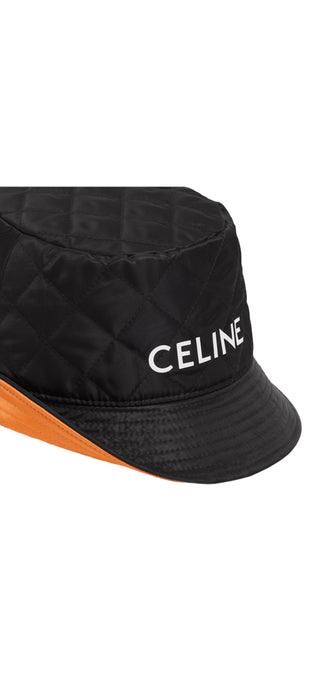 Celine Nylon Quilted Bucket Hat