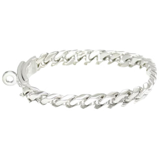 Hermès Kelly Gourmette Sterling Silver Bracelet