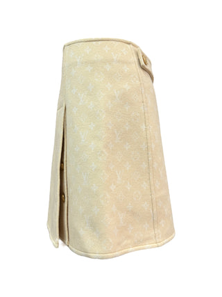 Louis Vuitton Beige Monogram Skirt