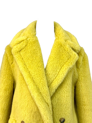 Max Mara Yellow Shearling Coat