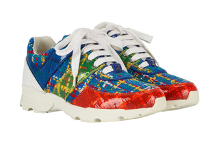 Chanel Multicoloured Tweed Trainers