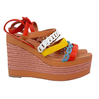 Hermès Wedges Amalfi Strappy Multicolour Wedges