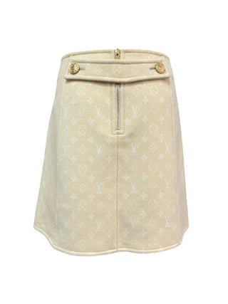 Louis Vuitton Beige Monogram Skirt