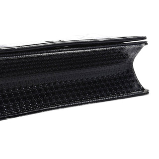 Christian Dior Blue & Silver Metallic Patent Micro-Cannage Gradient Diorama Flap Bag