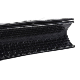 Christian Dior Blue & Silver Metallic Patent Micro-Cannage Gradient Diorama Flap Bag