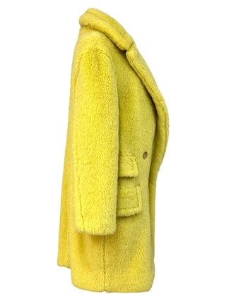 Max Mara Yellow Shearling Coat