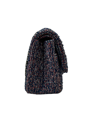 Chanel Blue Multicoloured 2.55 Reissue Tweed Quilted Double Flap Bag