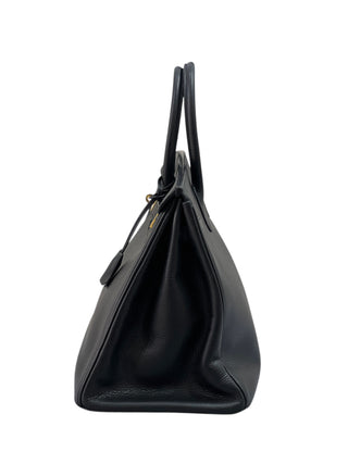 Hermes Black Birkin 35 Ardennes Leather With GHW