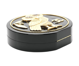 Chanel Limited Edition Black Resin Crystal CC Owl Bag