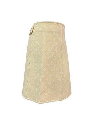 Louis Vuitton Beige Monogram Skirt