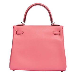 Hermès Kelly 25 Rose Azalée Swift Leather With Palladium Hardware