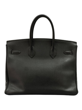 Hermes Black Birkin 35 Ardennes Leather With GHW