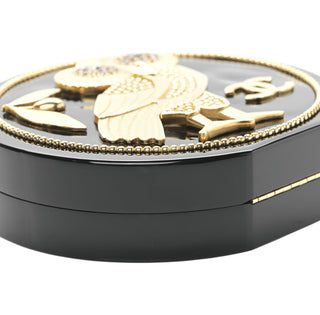 Chanel Limited Edition Black Resin Crystal CC Owl Bag