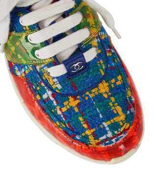 Chanel Multicoloured Tweed Trainers