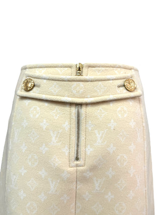 Louis Vuitton Beige Monogram Skirt
