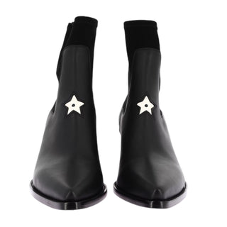 Christian Dior Black Leather Star Boots