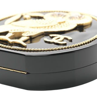 Chanel Limited Edition Black Resin Crystal CC Owl Bag