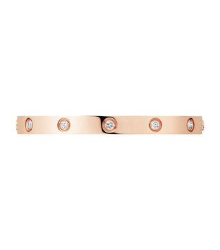 Cartier Love 18ct Rose Gold & 10 Brilliant-Cut Diamond Bracelet