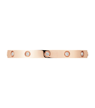 Cartier Love 18ct Rose Gold & 10 Brilliant-Cut Diamond Bracelet