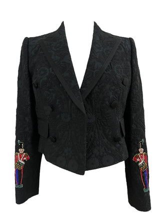 Dolce & Gabbana Limited Edition Buckingham Palace Embellishment Copped Jacket & Trousers