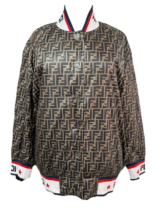 Fendi Logo Reversible Puffer Jacket