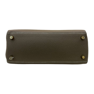 Hermès Etoupe Kelly 25 Retourne Togo Leather In GHW